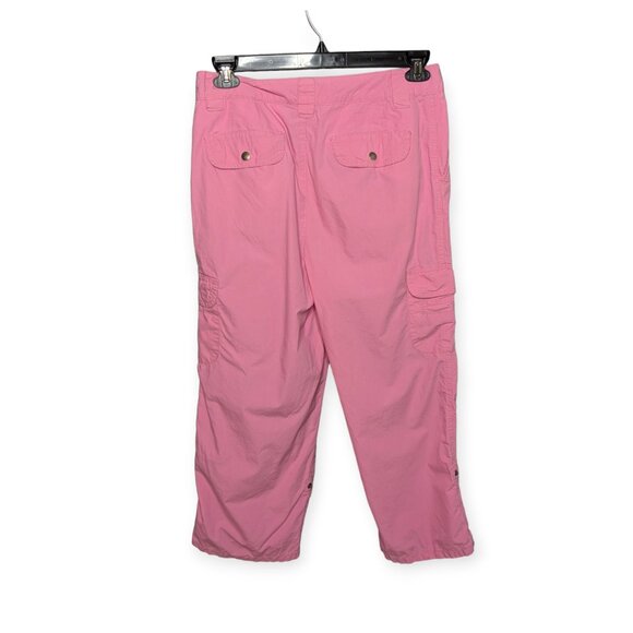 Caribbean Joe Pink Cropped Cargo Pants with Adjustable Length Size 8 - Picture 5 of 14
